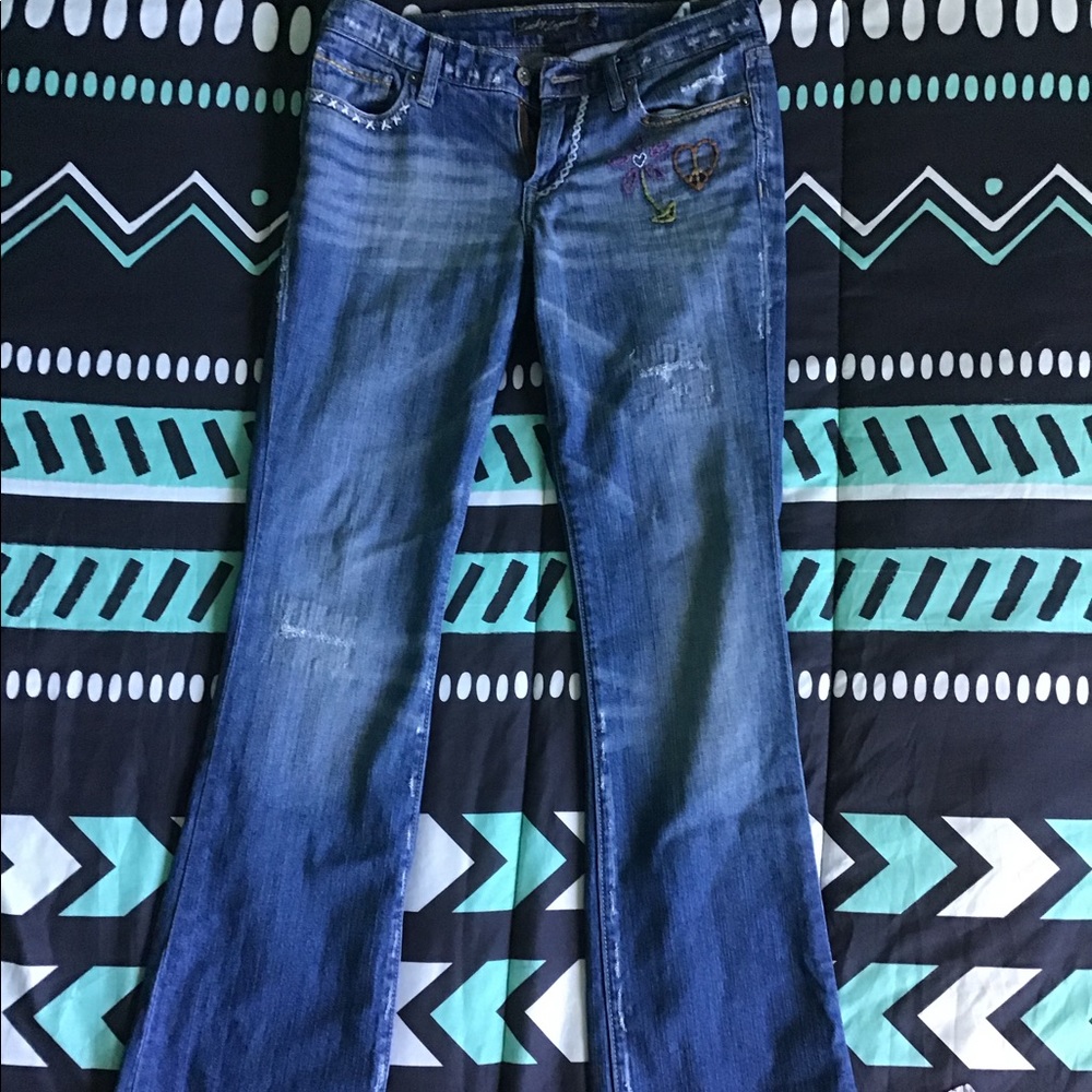 Lucky Brand jeans with embroidery